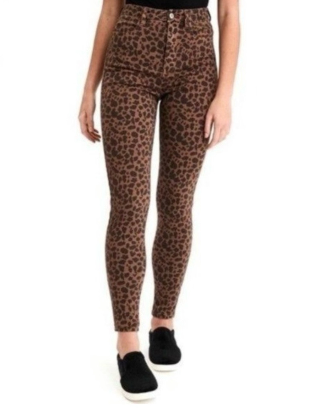AMERICAN EAGLE Super Hi-Rise Jegging Cheetah Leopard High Waisted Jean 4 CURVY